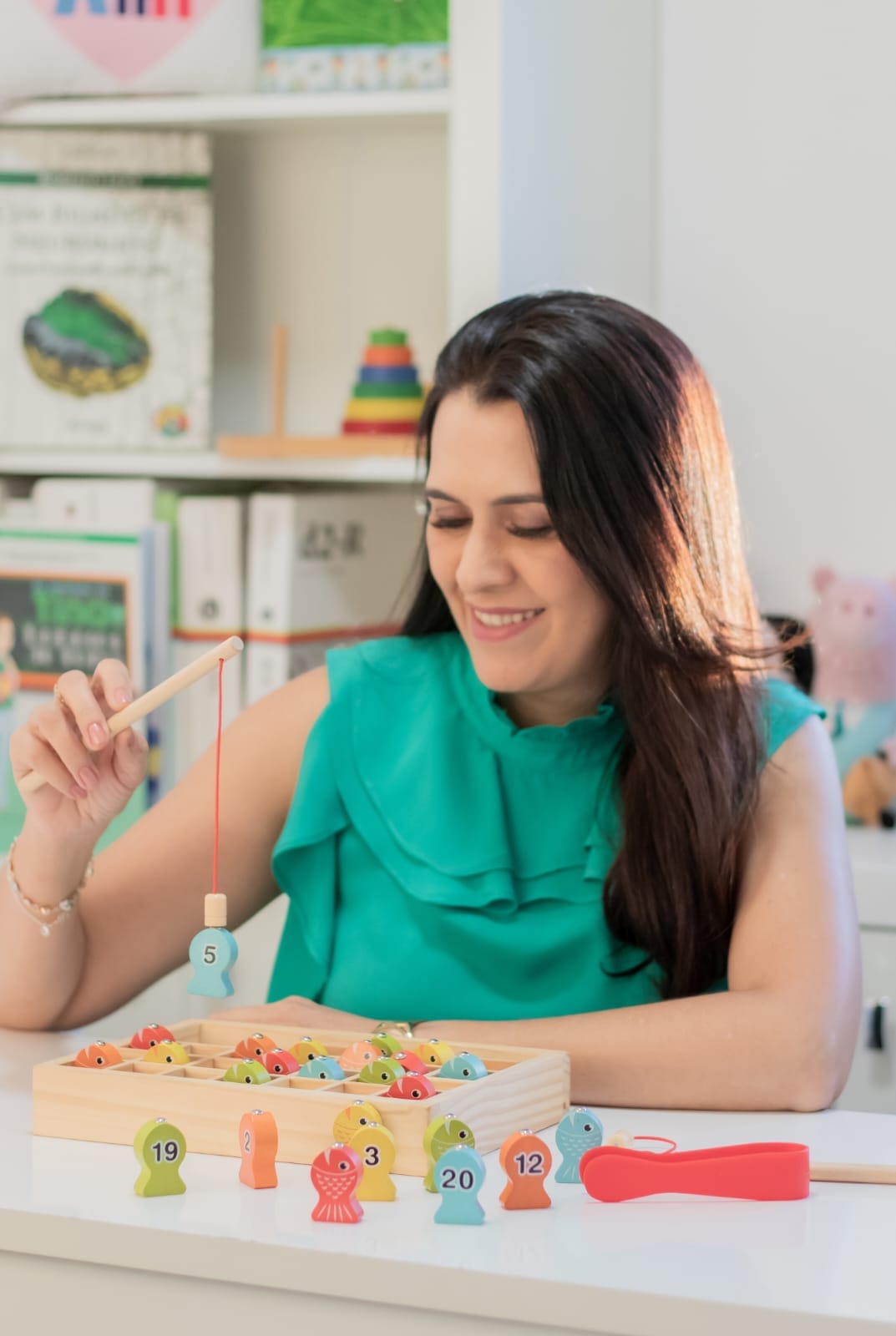 Lucy Cunha em atividade de aprendizagem